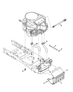 Engine Accessories (Kawasaki Twin) Diagram and Parts List for XT2-LX42KW (Carb-13WGA1CS210)(2015) Cub Cadet Lawn Tractor